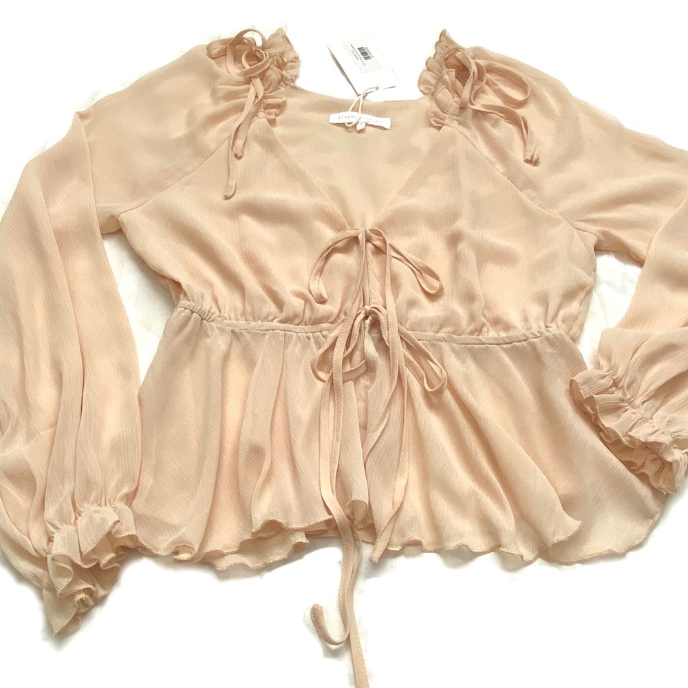 Romantic Creamy Peach Color Top